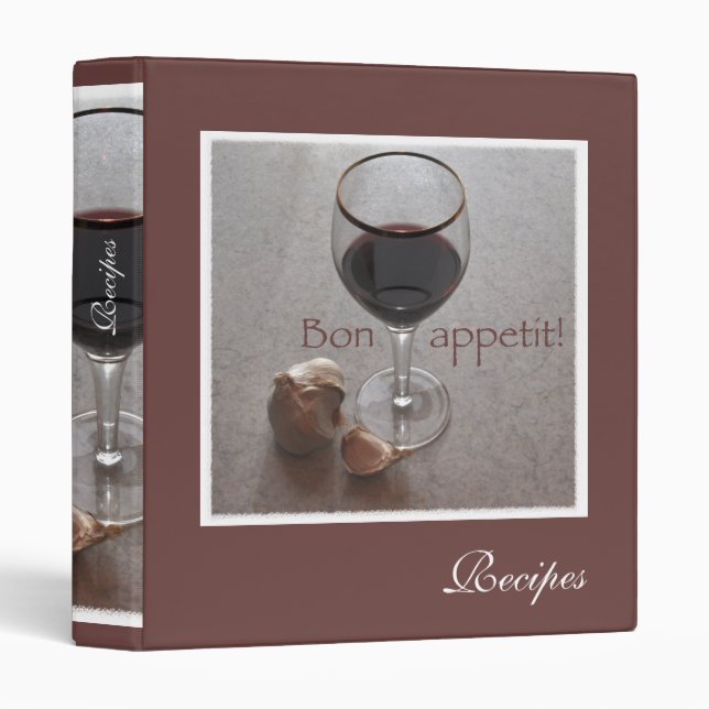 Bon appetit! recipe 1" binder (Front/Spine)