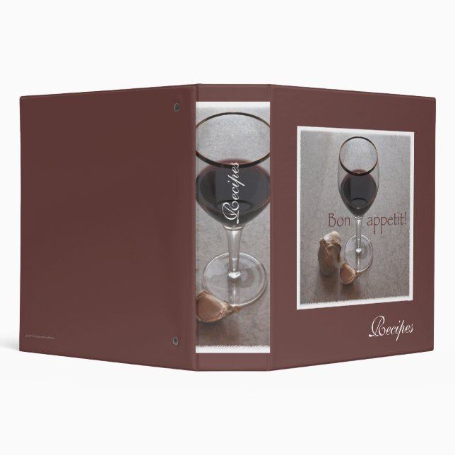 Bon appetit! recipe 2" binder (Background)