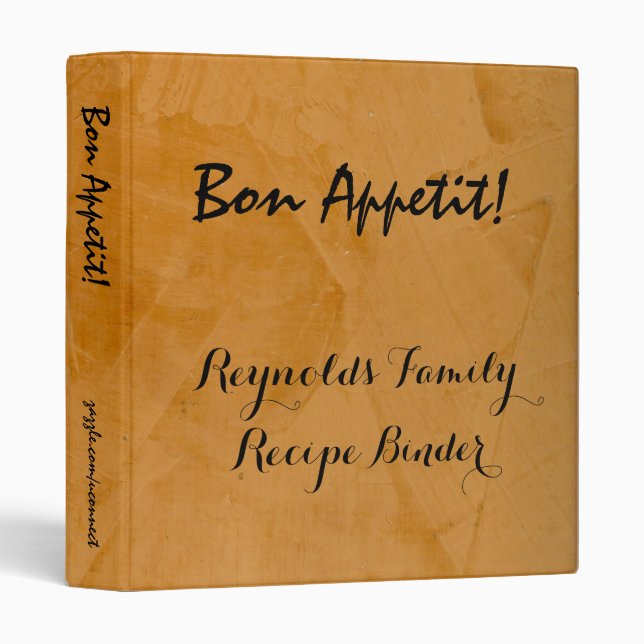 Bon Appetit Recipe Binder (Front/Spine)