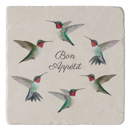 Bon Apptit Ruby_throated Hummingbirds Trivet