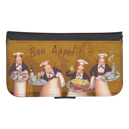 Bon Apptit Wallet Phone Case For Samsung Galaxy S4