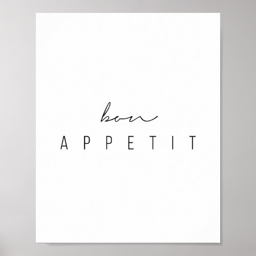 Bon Appetit Script Poster