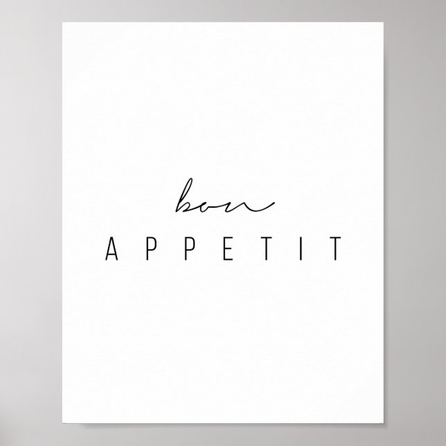 Bon Appetit Script Poster (Front)