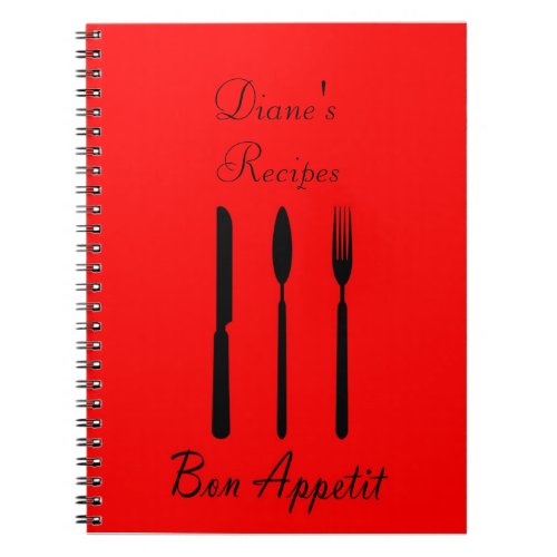 Bon Appetit Table Setting Recipe Notebook