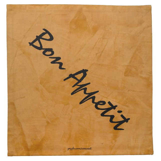 Bon Appetit Tuscan Orange Cocktail Napkin (Front)