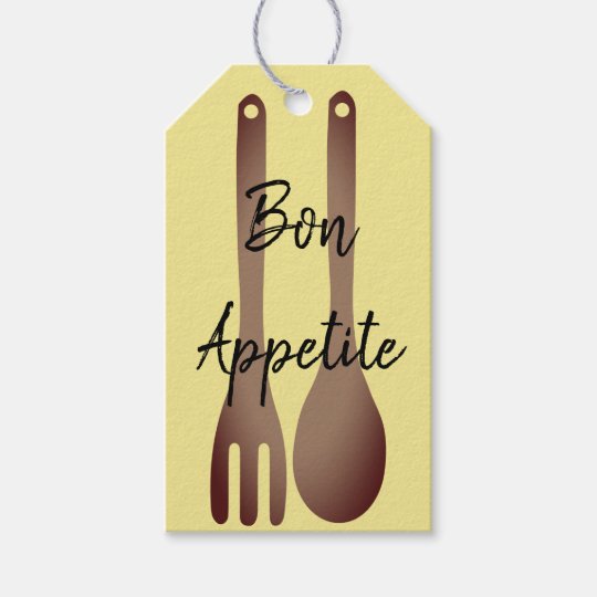bon appetite food gift tags zazzle com