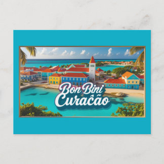 Bon bini curacao postcard