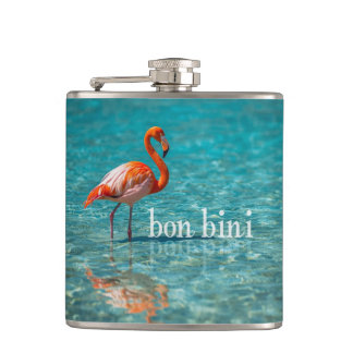 bon bini flamingos flask
