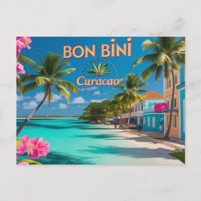 Bon bini to curacao post card (Front)