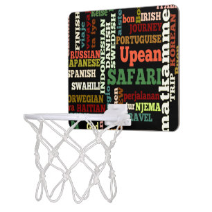 Bon Italian Irish Safari Hapanese Voyage Mini Basketball Hoop