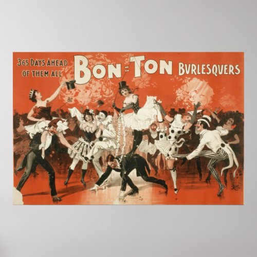Bon Ton Burlesquers 365 days ahead of them all Poster