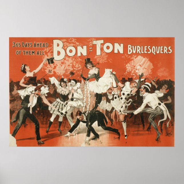 Bon Ton Burlesquers 365 days ahead of them all Poster (Front)