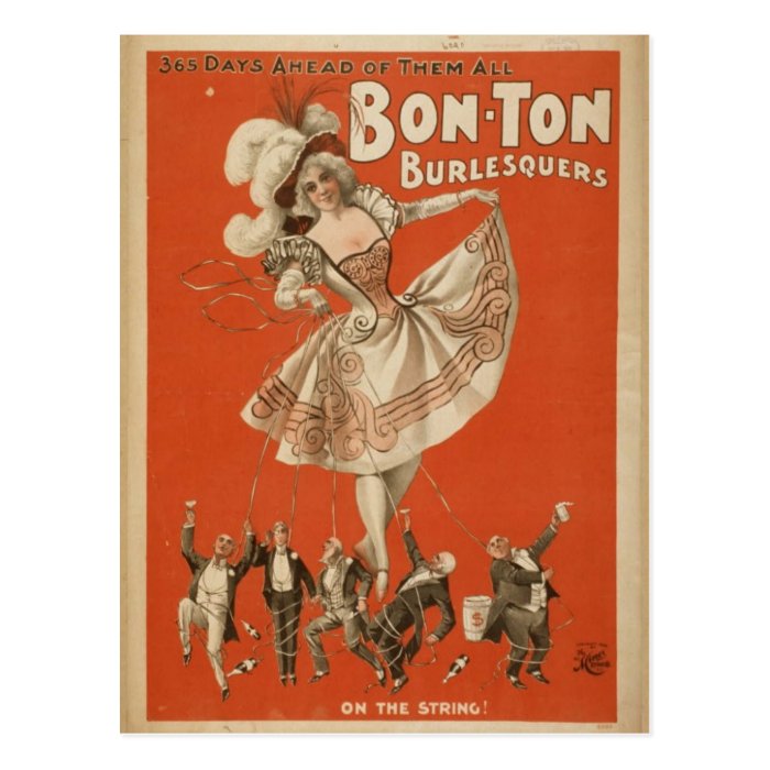 Bon Ton Burlesquers 365 days Postcard