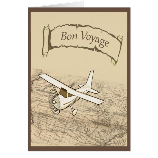 Bon Voyage Airplane Cards (Front)