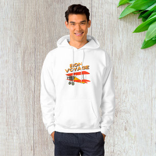 Bon Voyage Biplane Vintage Airplane Hoodie