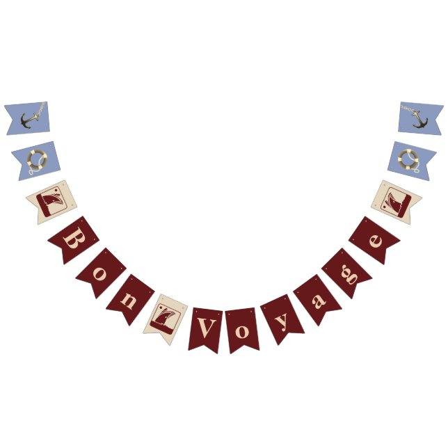 Bon Voyage Bunting Flags (All)