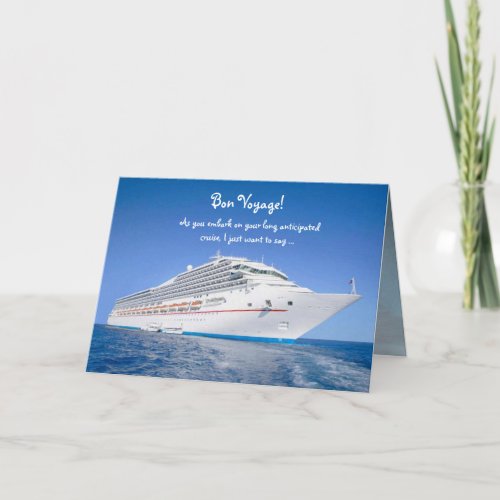 Bon Voyage Cruise Card