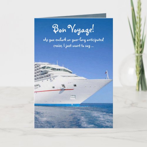 Bon Voyage Cruise Card