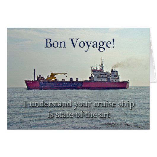 Bon Voyage - Cruise Cards (Front Horizontal)