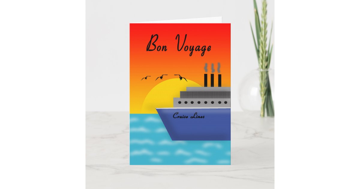 Bon Voyage (Cruise) Greeting Card | Zazzle.com