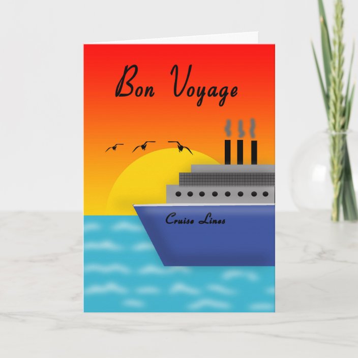 Bon Voyage Cruise Greeting Card