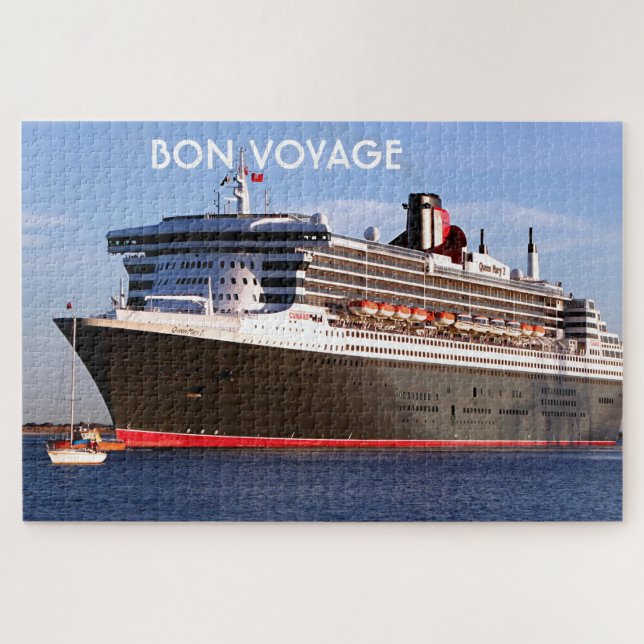 Bon Voyage: Cruise Ship 2, Queen Mary 2 Jigsaw Puzzle (Horizontal)