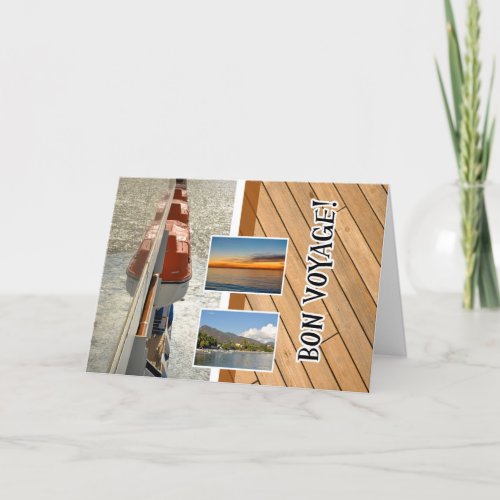 Bon Voyage Cruise Ship Retirement Greeting Card