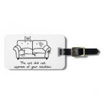 Bon Voyage from the Cat - Funny Cat Luggage Tag Bon Voyage from the Cat - Funny Cat Luggage Tag