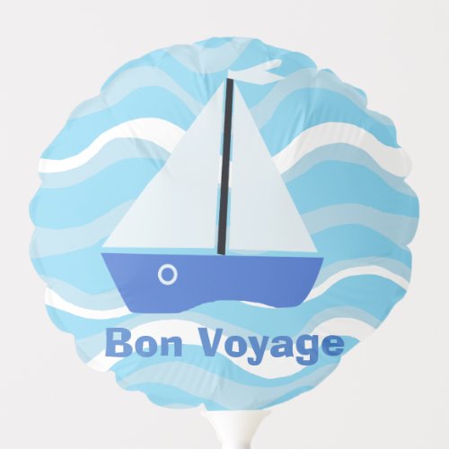 Bon voyage happy holidays trip balloon