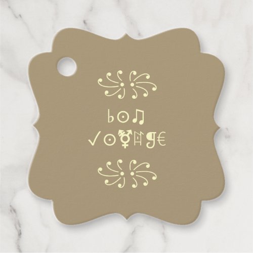  Bon Voyage Have a Nice Day Favor Tags