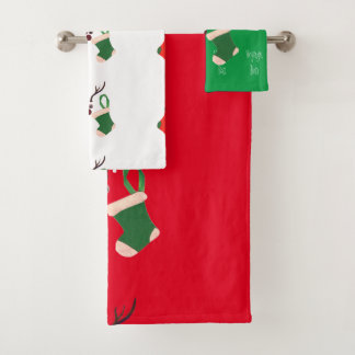 Bon Voyage Holiday HOHOHO Bath Towel Set