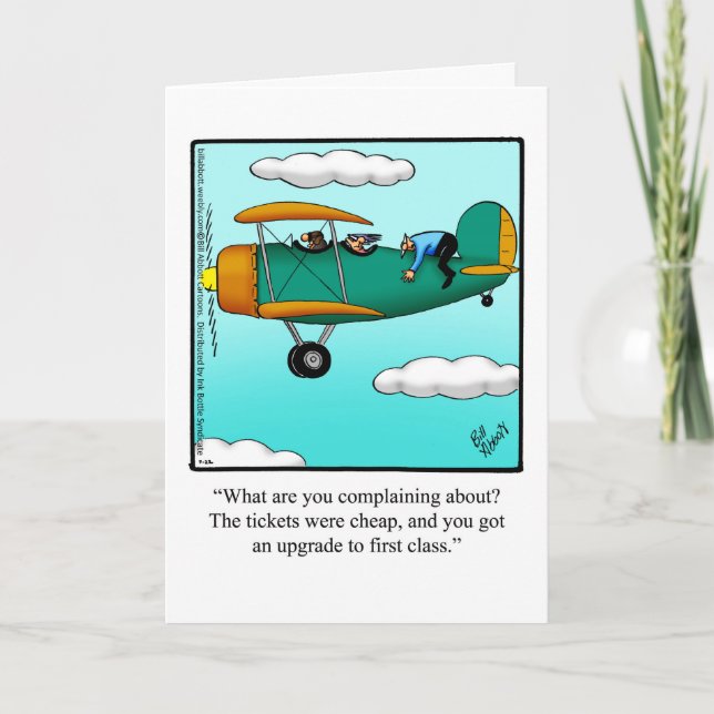 Bon Voyage Humor Greeting Card (Front)