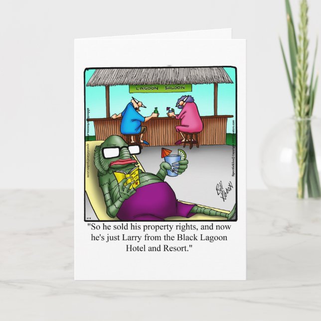 Bon Voyage Humor Greeting Card "Spectickles" (Front)