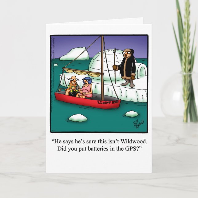Bon Voyage Humor Greeting Card "Spectickles" (Front)