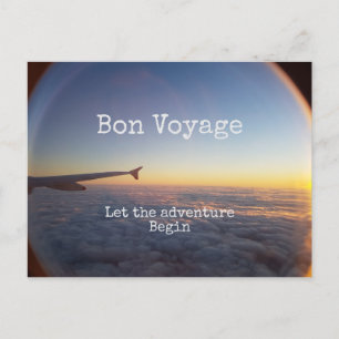 Bon Voyage, let the adventure begin Postcard
