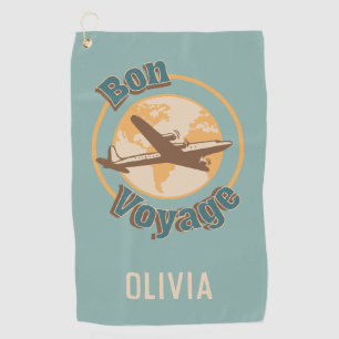 Bon Voyage Let's travel the world design Golf Towel