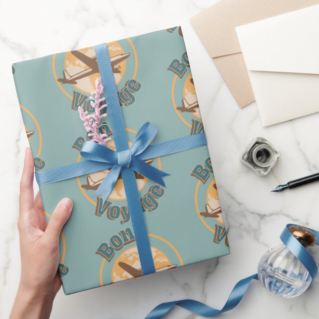Bon Voyage Let's travel the world design Wrapping Paper (Gifting)