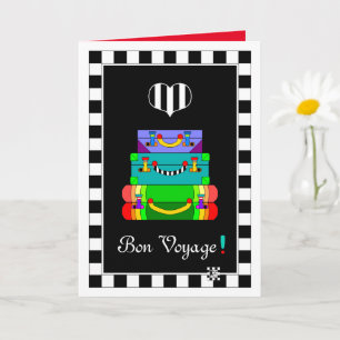 Bon Voyage Luggage greeting card
