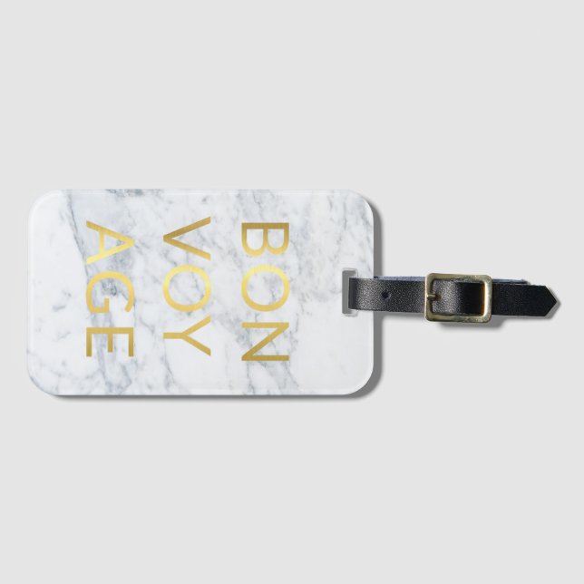 Bon Voyage Luggage Tag (Front Horizontal)