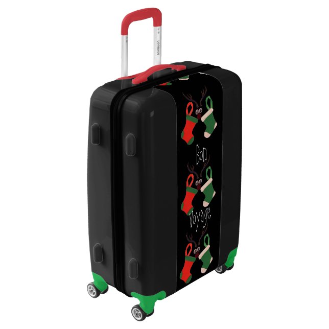 Bon Voyage! Noel Jingle All The Way HOHOHO Luggage (Rotated Left)