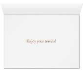 Bon Voyage Orange Cat on Map Cards (Inside Horizontal (Bottom))