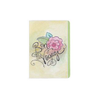"Bon Voyage" Parisian girl passport book Passport Holder