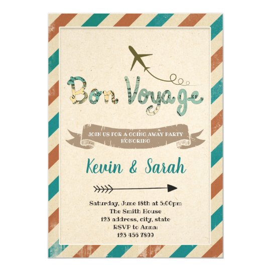 Bon voyage party invitation | Zazzle.com