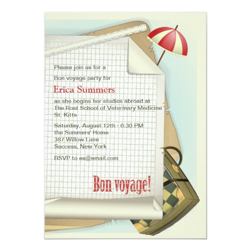 Bon Voyage Invitations 8