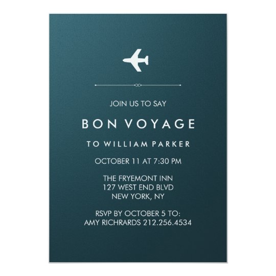 bon voyage party with