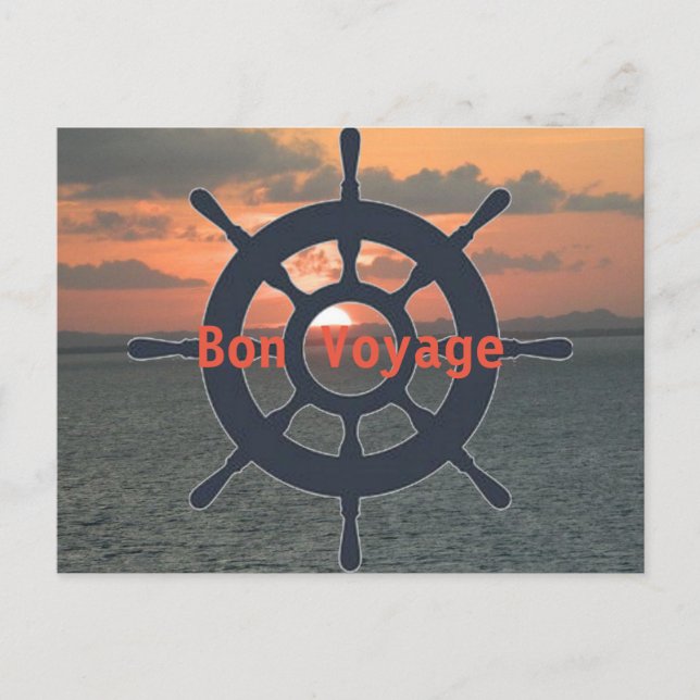 Bon Voyage Post Card (Front)