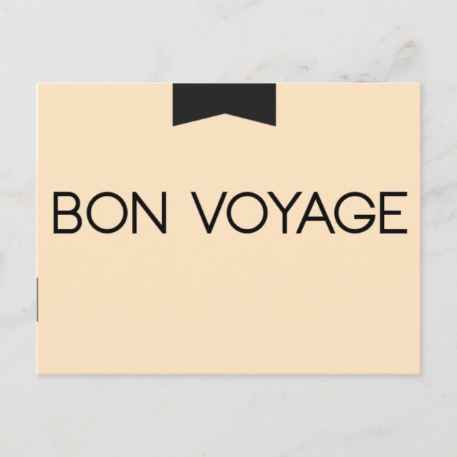 BON VOYAGE POSTCARD (Front)