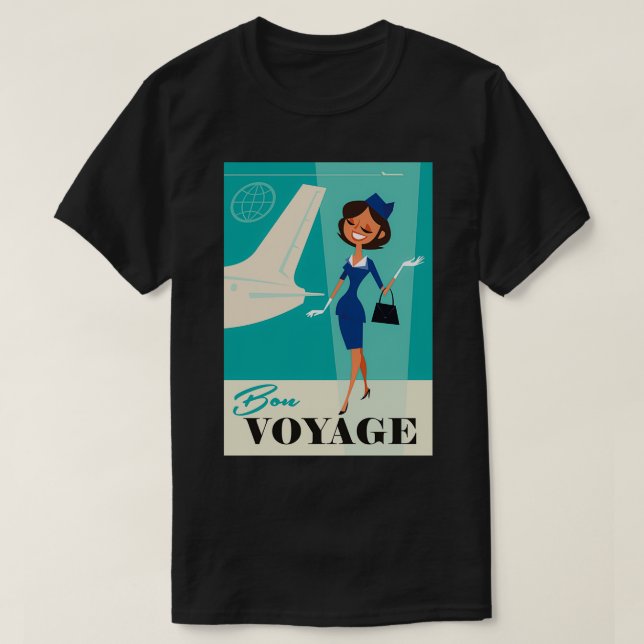 Bon Voyage poster T-Shirt (Design Front)