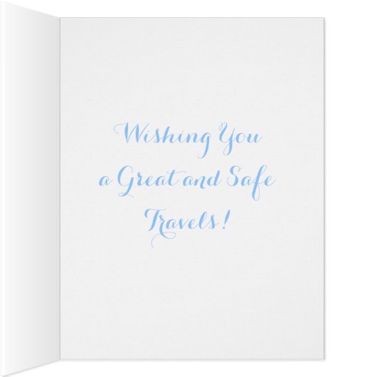 Bon Voyage Travel Over the Clouds Card (Inside (Right))