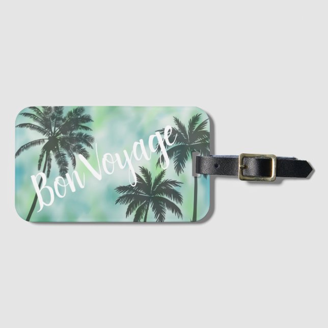 Bon Voyage Travel Tag (Front Horizontal)